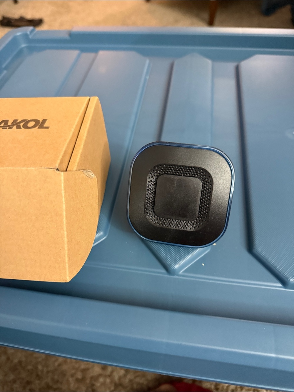 Portable Wireless Bluetooth doorbell in Black and Blue